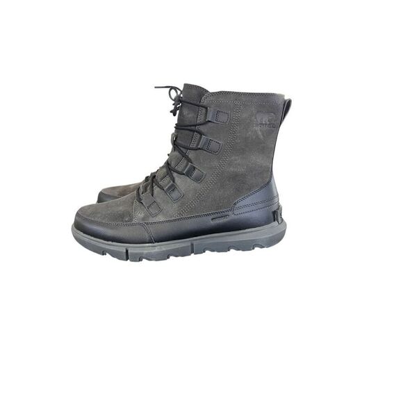 Sorel Men's 11.5 Explorer Next Waterproof Boots Black/Jet New - Picture 3 of 7